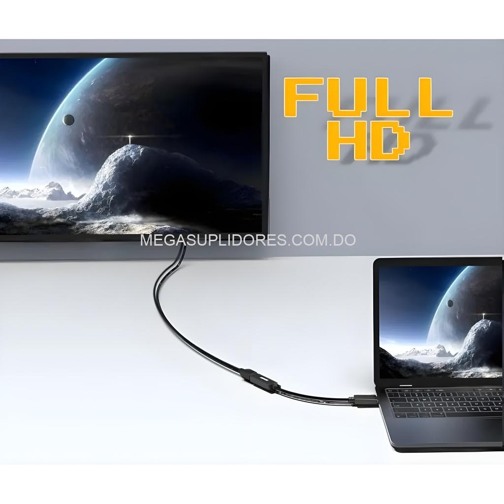 Adaptador DisplayPort a HDMI Macho a Hembra - DP - Conexión Uni-Direccional con Audio Digital