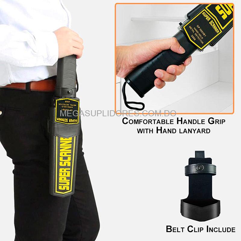 Detector de Metales Portátil para Seguridad | Escáner de Metal de Mano