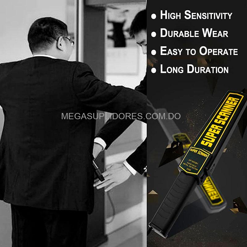 Detector de Metales Portátil para Seguridad | Escáner de Metal de Mano