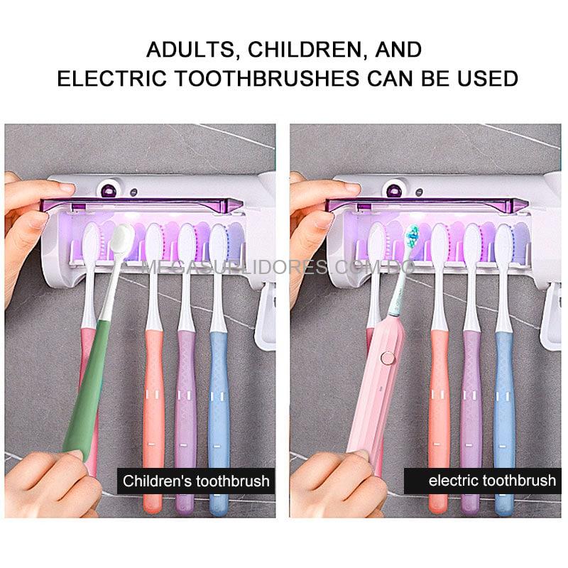 Esterilizador de Cepillos de Dientes y Dispensador de Pasta Dental