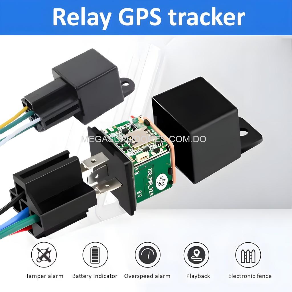 Rastreador GPS Tipo Relay – Localizador Vehicular con Apagado Remoto Seguimiento en Tiempo Real