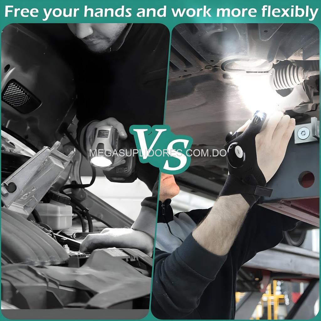 Guantes con Luz – Guantes Iluminados - Reparación - Plomería - Mecánica - Pesca