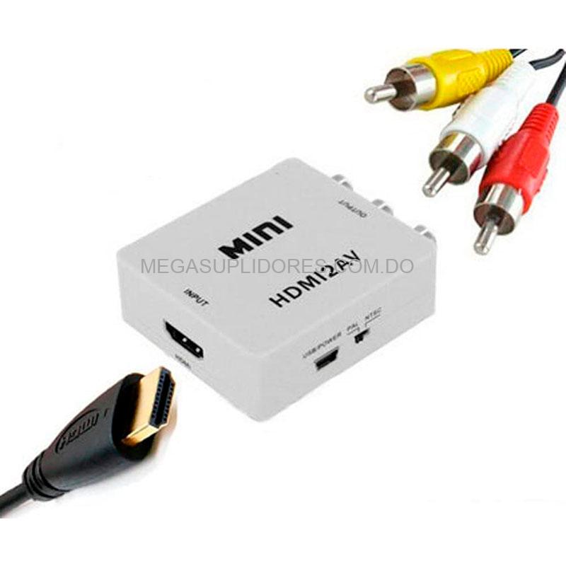 Convertidor HDMI a RCA | AV con Video y Sonido