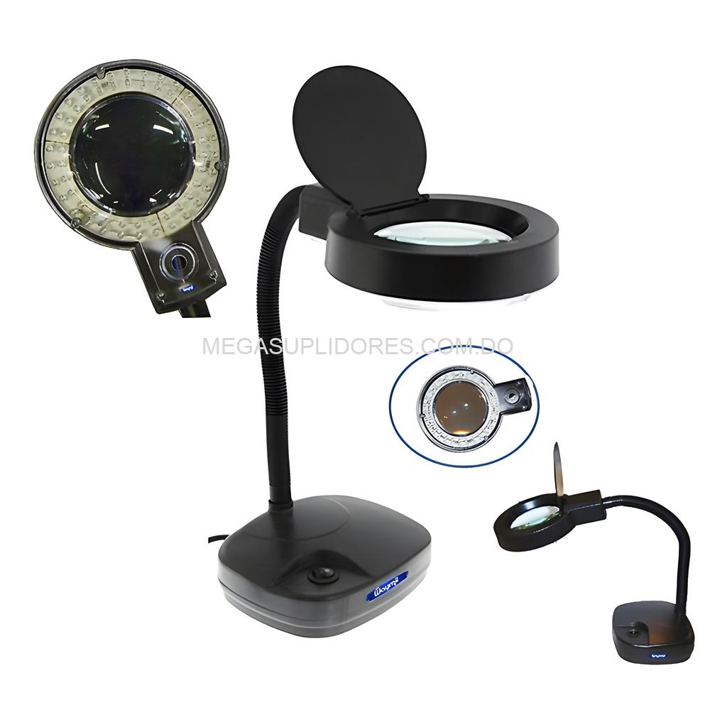 Lupa de Aumento con Lámpara LED – Luz Ajustable y Cuello Flexible