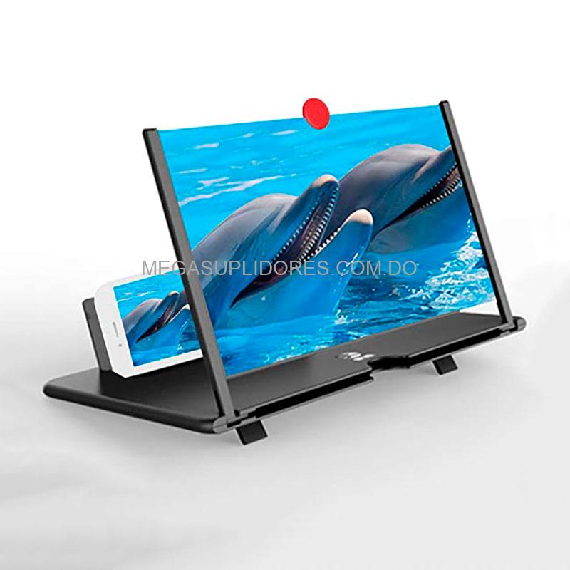 Base Amplificador de Pantalla con Lupa 3D para Celular