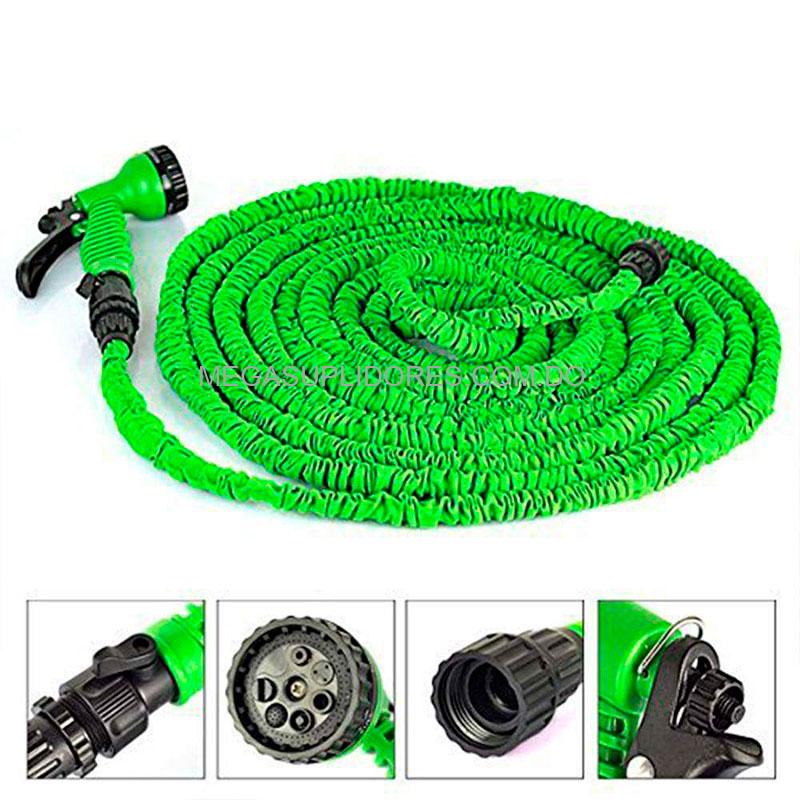 Manguera Expandible Anti-Enredos con Pistola de Presión Aspersor | 30 Metros/100 Pies| Magic Hose