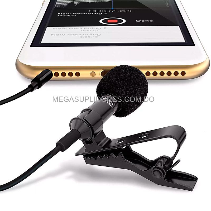 Micrófono de Solapa para Celulares 3.5Mm Lavalier