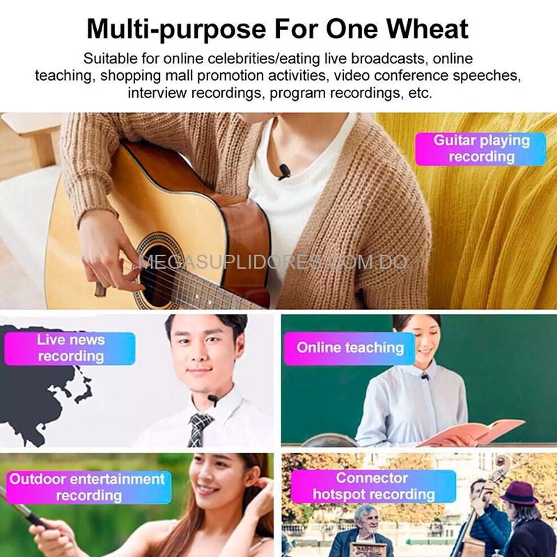 Micrófono de Solapa para Celulares 3.5Mm Lavalier