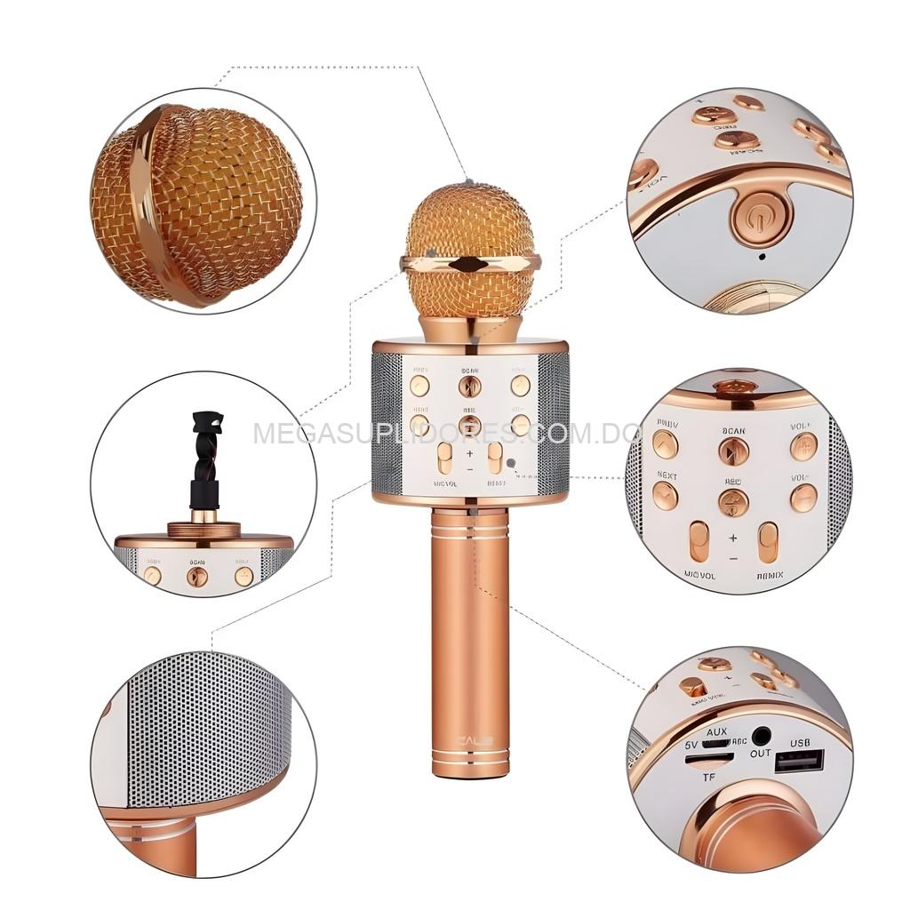 Micrófono Karaoke – Micrófono Mágico con Efectos de Sonido - MicroSD