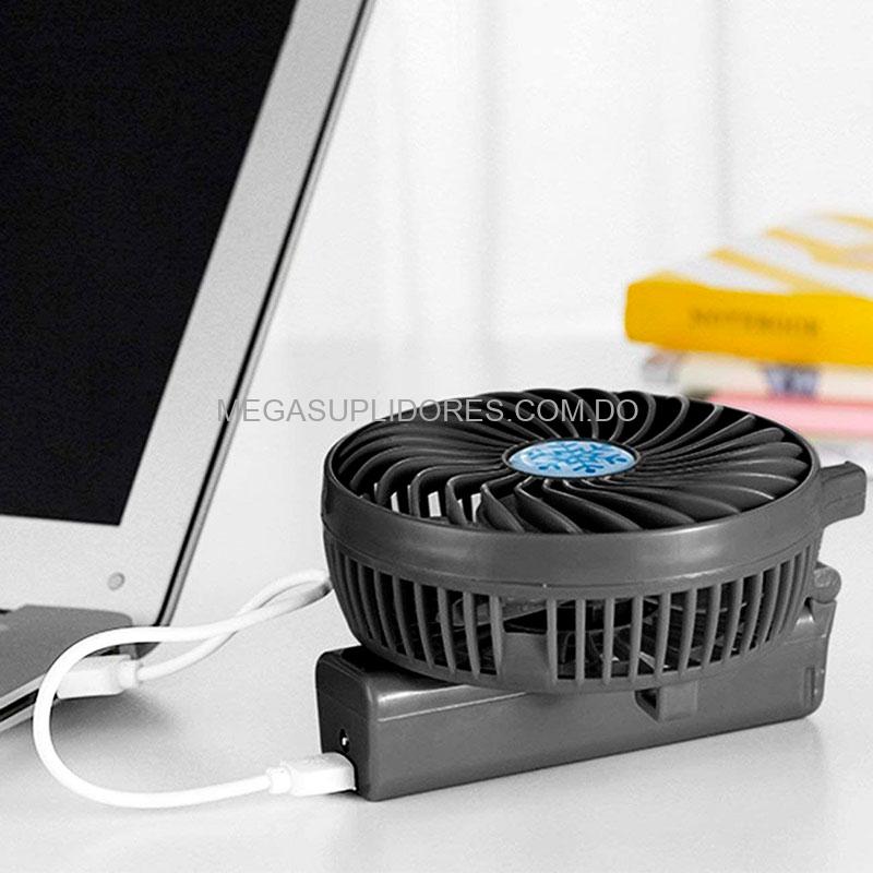 Mini Abanico Portátil de Mano | Ventilador Recargable con Base Ajustable