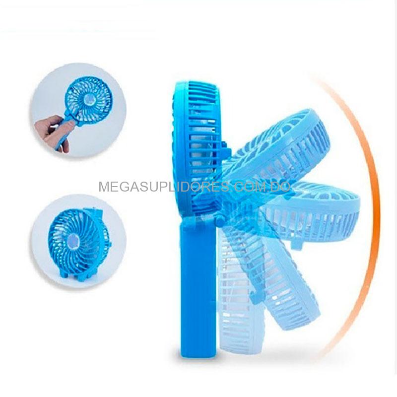 Mini Abanico Portátil de Mano | Ventilador Recargable con Base Ajustable