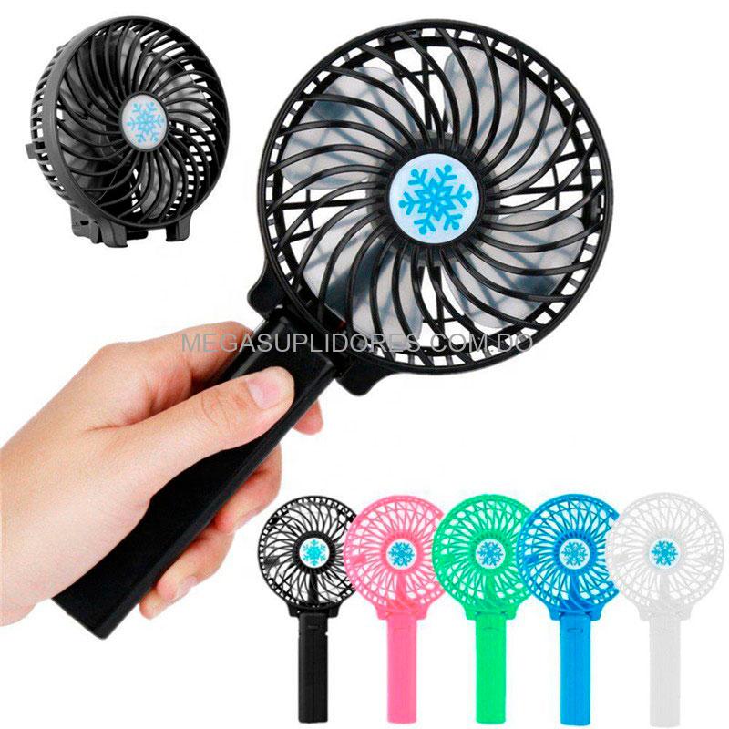 Mini Abanico Portátil de Mano | Ventilador Recargable con Base Ajustable