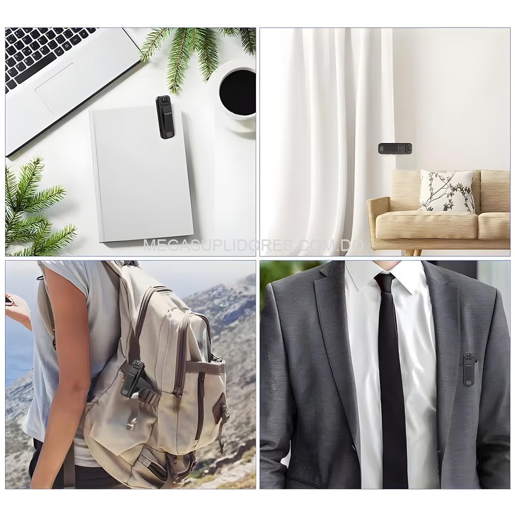 Mini Cámara Wifi Corporal con Visión Nocturna – Body Cam Portátil - Manos Libres