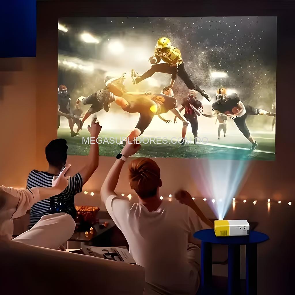 Mini Proyector LED Portátil – Compatible con USB, HDMI y AV – Ideal para Cine en Casa