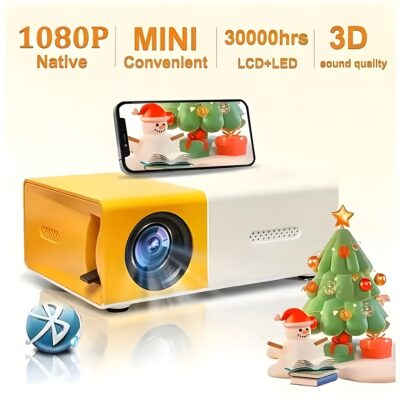 Mini Proyector LED Portátil – Compatible con USB, HDMI y AV – Ideal para Cine en Casa