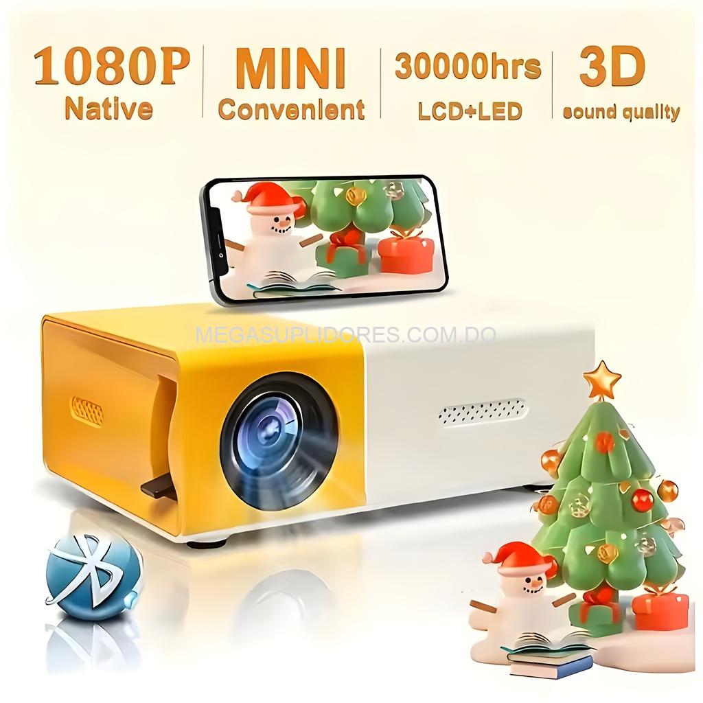 Mini Proyector LED Portátil – Compatible con USB, HDMI y AV – Ideal para Cine en Casa