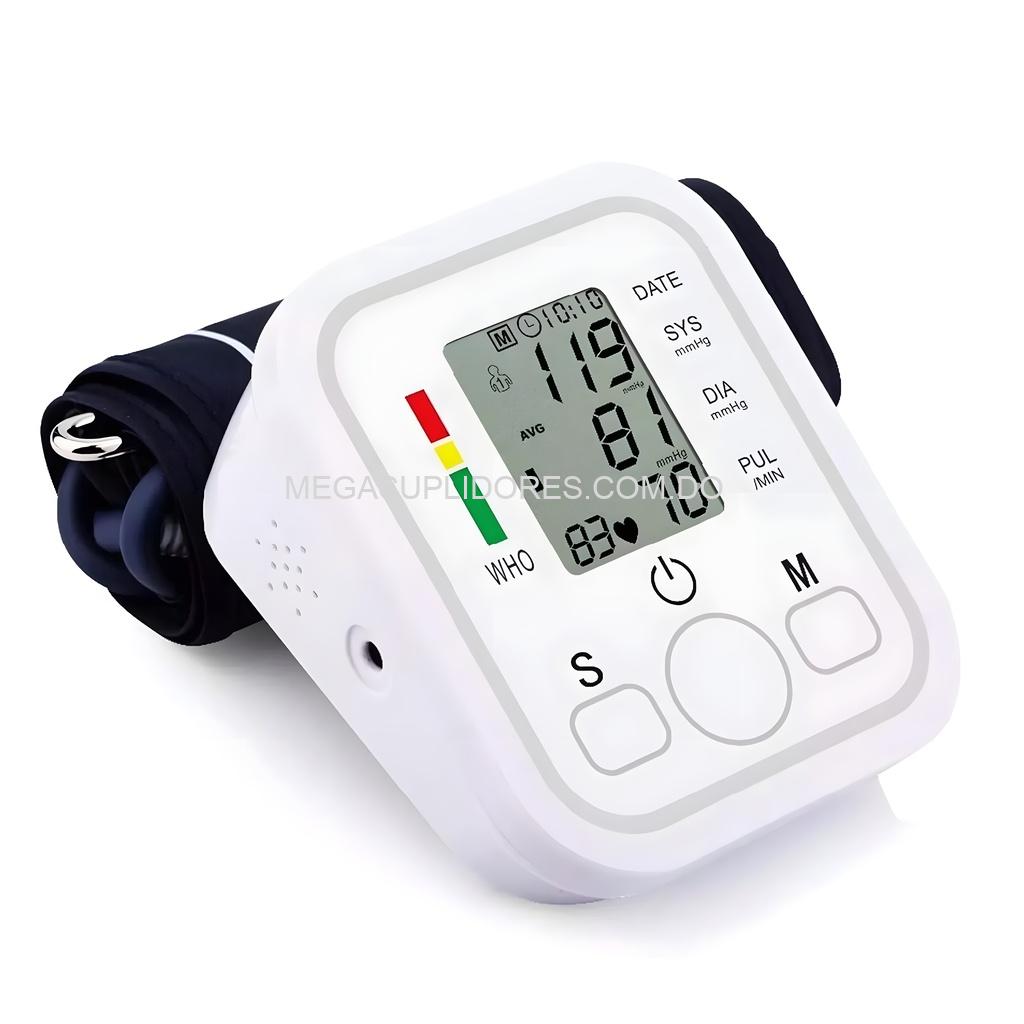 Monitor de Presión Arterial Electrónico de Brazo Automático - Medidor Ritmo Cardiaco - Sistólica Diastólica