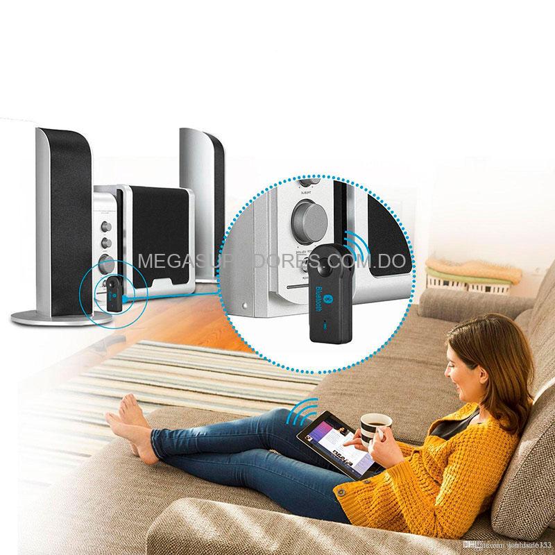 Receptor Bluetooth con Salida de Sonido Auxiliar | Manos Libres y Llamadas para Vehículos y Bocinas