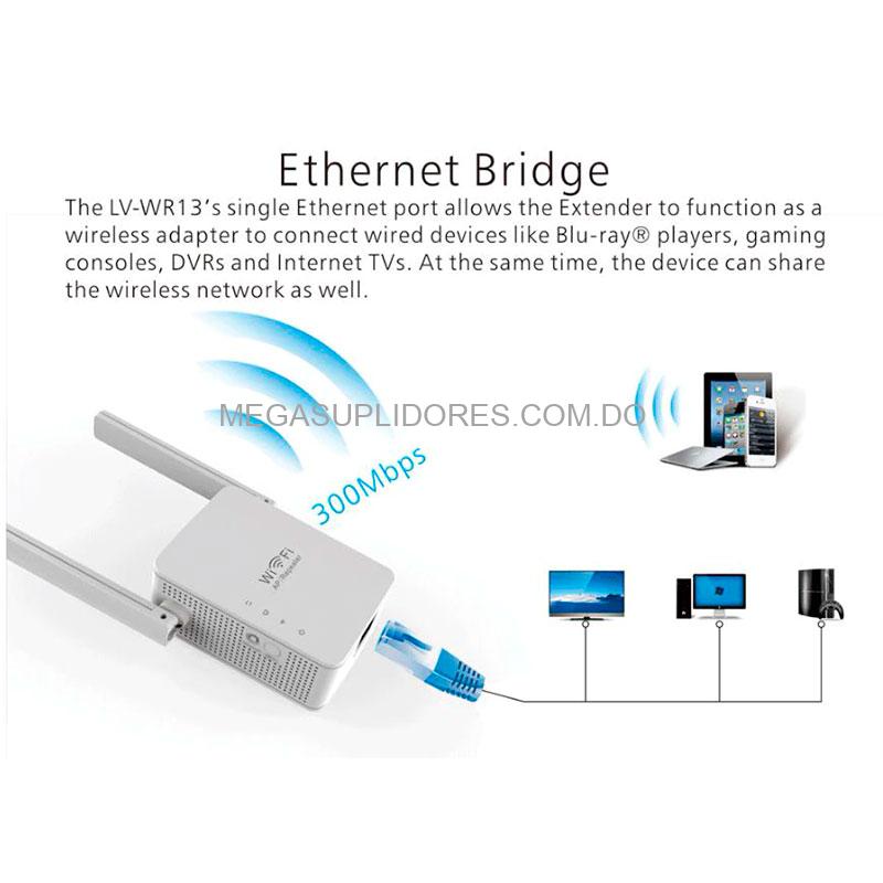Repetidor Wifi | Amplificador Wifi Doble Antena con Puerto RJ45