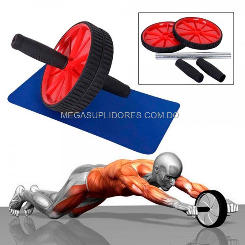 Rueda Abdominal Rodillo + Tapete Para Ejercicio Tonificador