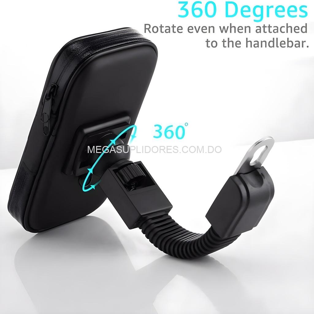 Soporte Cover Impermeable para Moto – Case Sujetador de Celular Resistente al Agua
