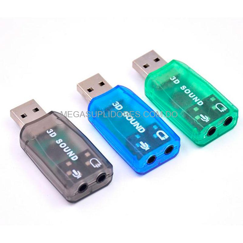 Tarjeta de Sonido USB Externa | Audio 5.1 Canales | PC y Laptop Digital 3D