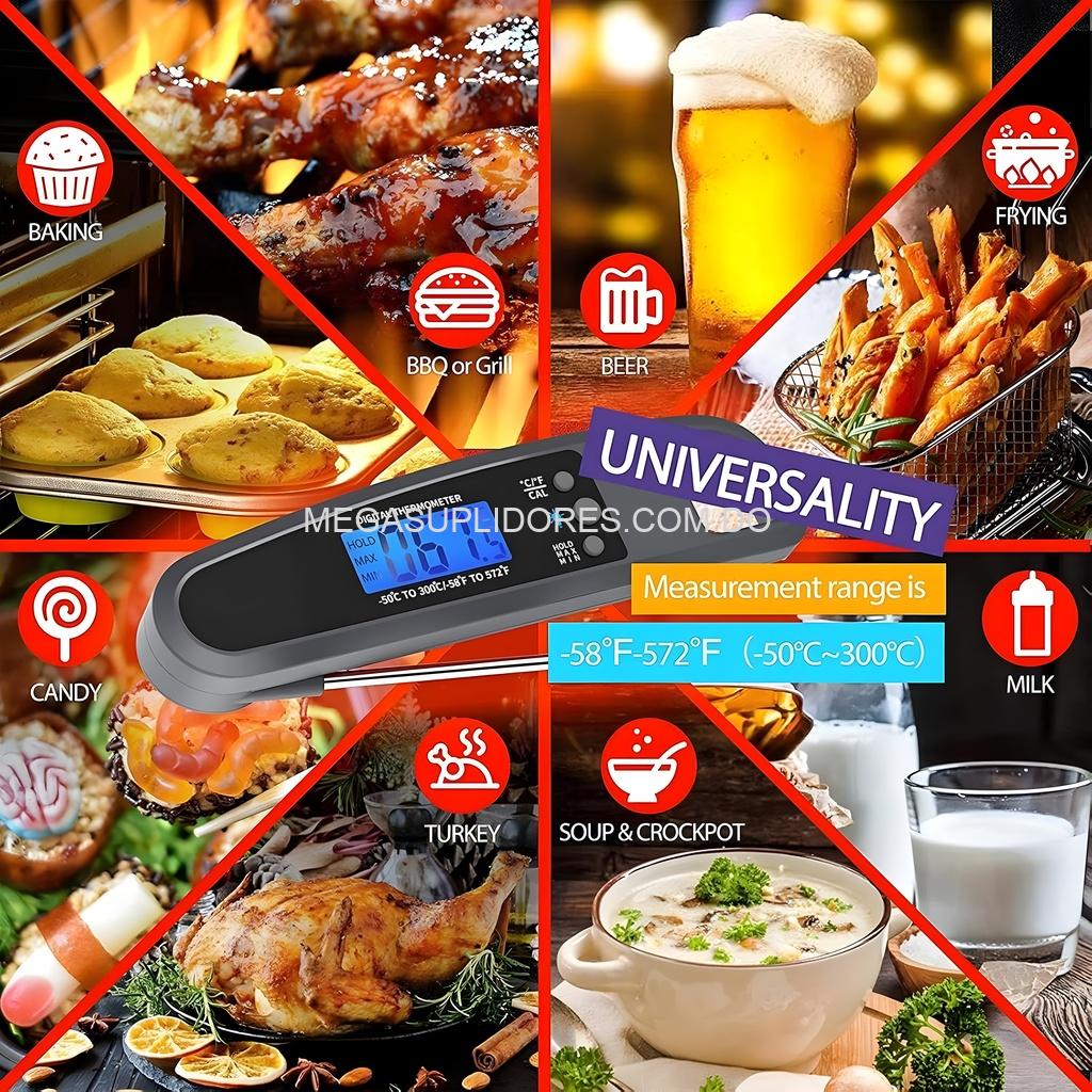 Termómetro de Cocina Digital – Precisión Rápida para Carne - Bebidas y BBQ