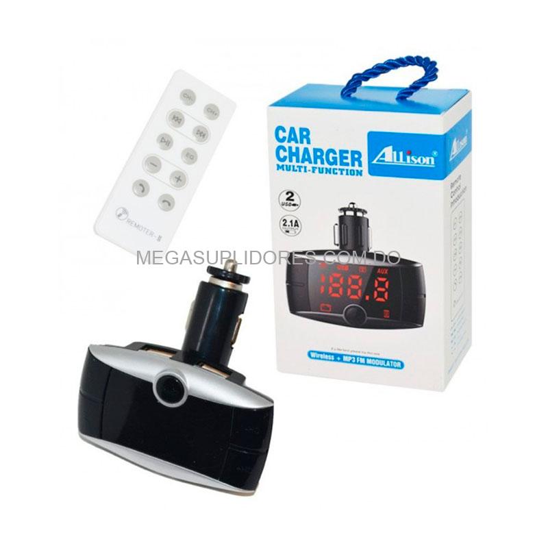 Modulador | Transmisor FM para Radio de Carro con Bluetooth | USB | Micro SD Y Auxiliar