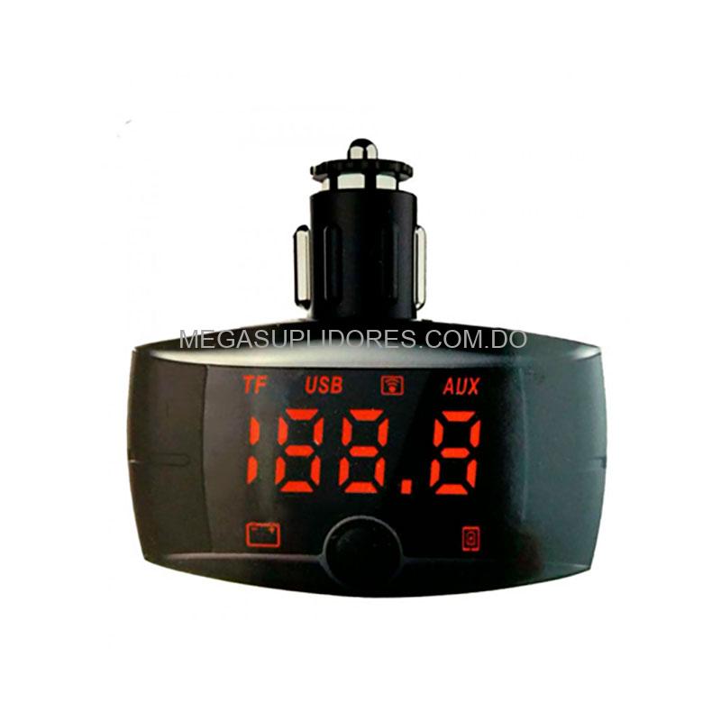 Modulador | Transmisor FM para Radio de Carro con Bluetooth | USB | Micro SD Y Auxiliar