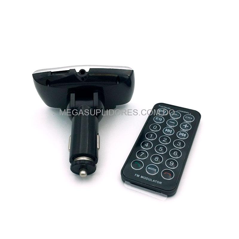 Modulador | Transmisor FM para Radio de Carro con Bluetooth | USB | Micro SD Y Auxiliar