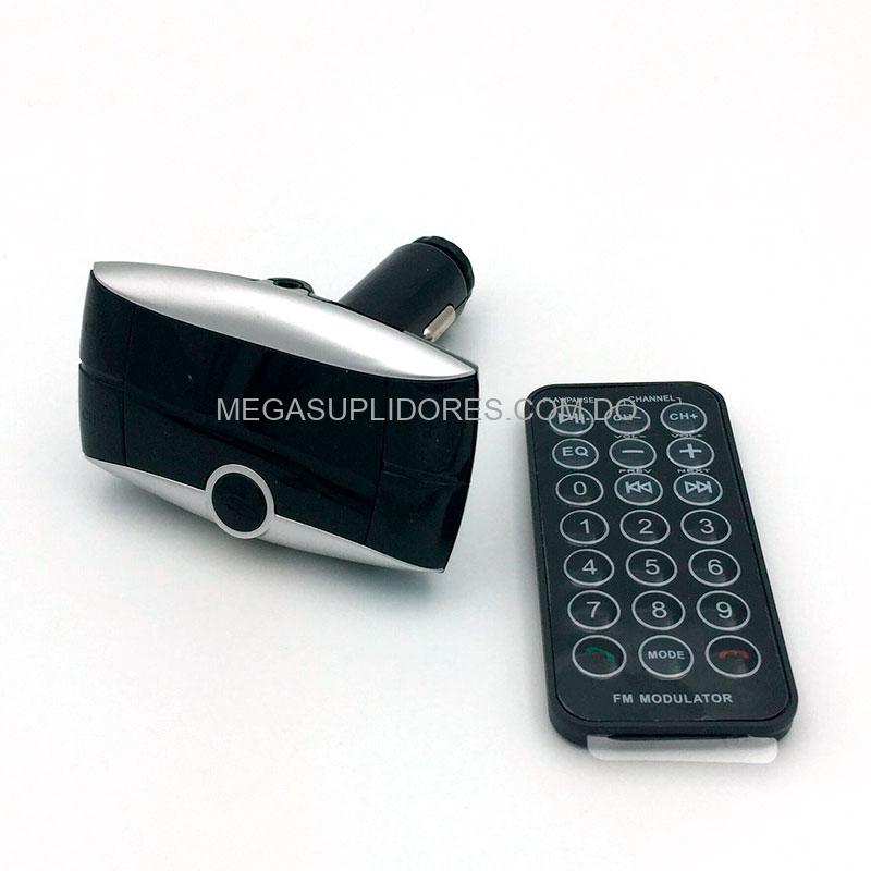 Modulador | Transmisor FM para Radio de Carro con Bluetooth | USB | Micro SD Y Auxiliar