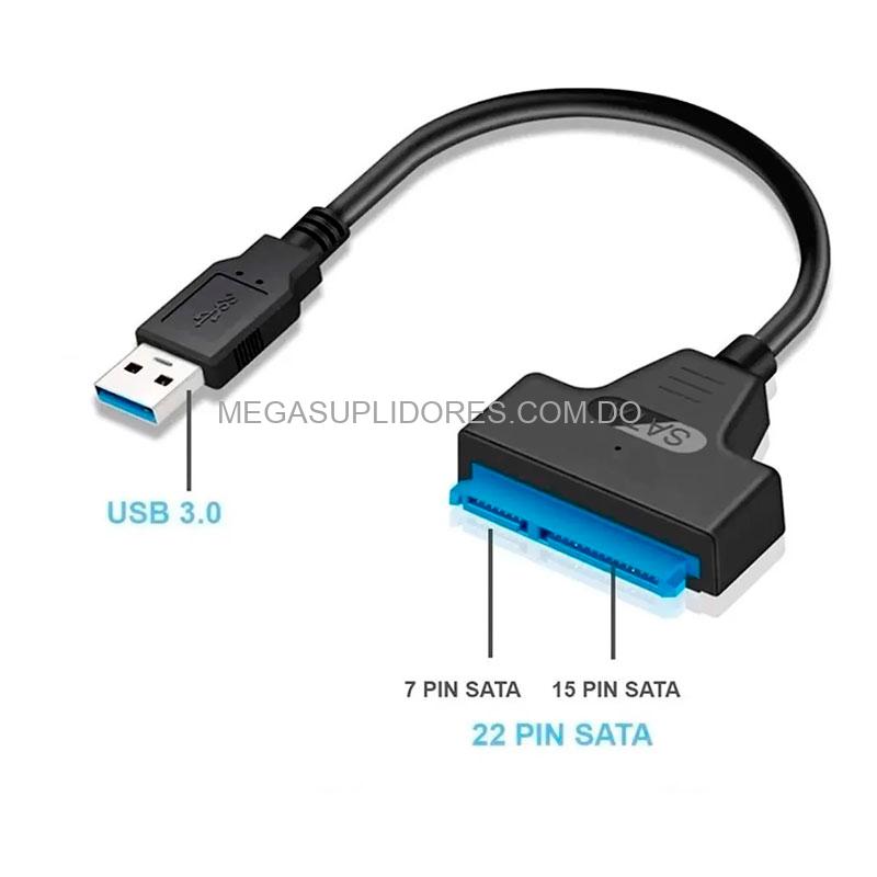 Adaptador USB 3.0 a SATA para Disco Duro 2.5 y SSD
