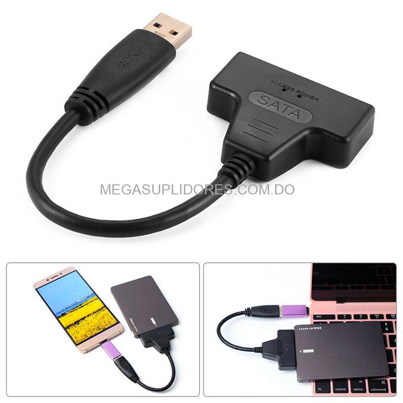 Adaptador USB 3.0 a SATA para Disco Duro 2.5 y SSD