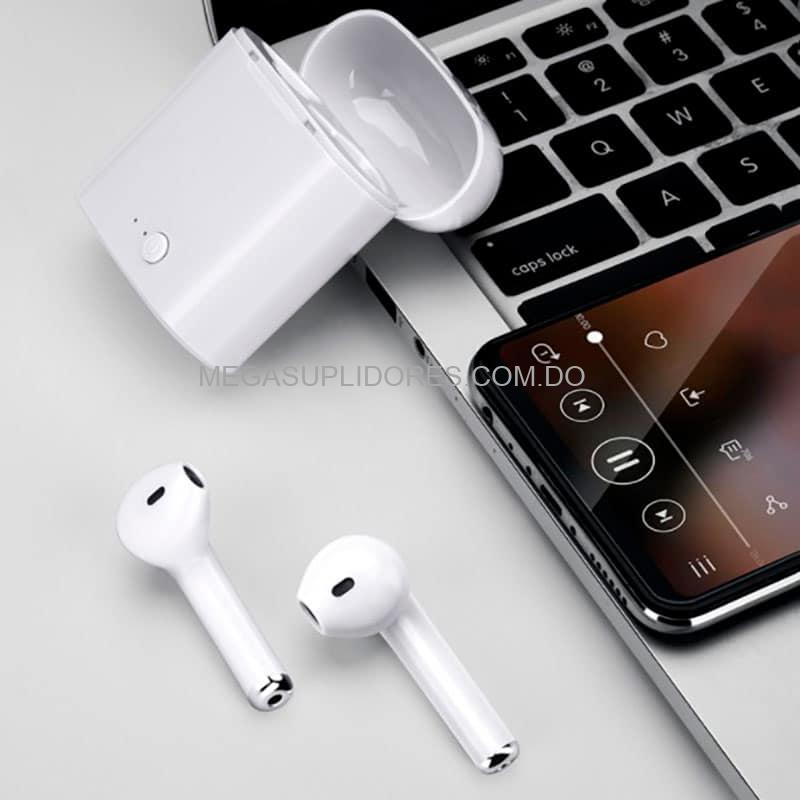 Audífonos Inalámbricos Bluetooth i7 TWS con Cargador Portátil