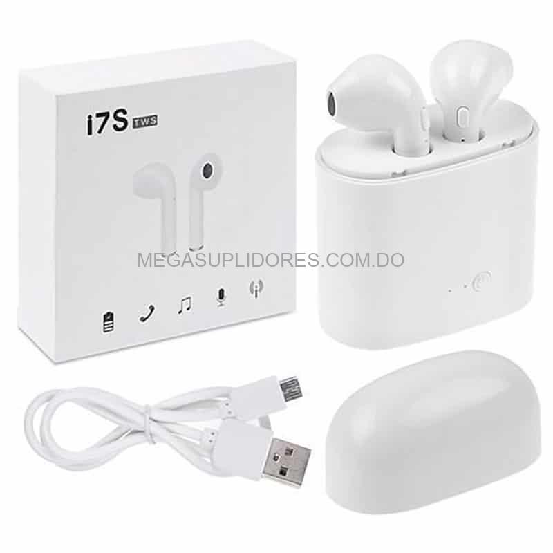 Audífonos Inalámbricos Bluetooth i7 TWS con Cargador Portátil