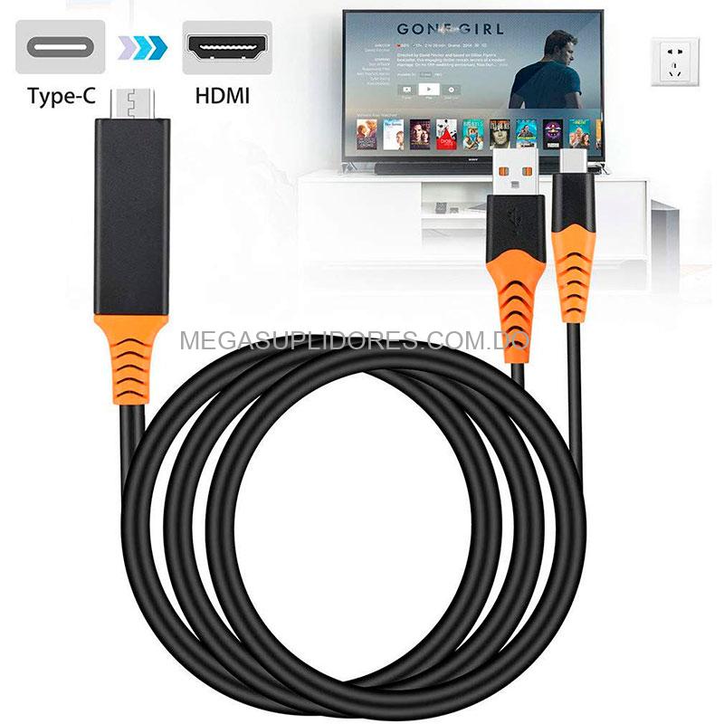 Cable Convertidor USB Tipo C a HDMI para Laptops | Celulares y Tablets