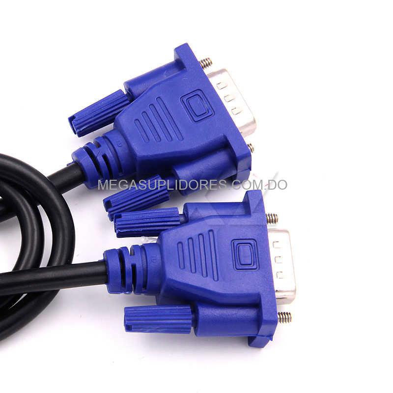 Cable VGA HDB15 Macho a Macho con Doble Filtro| 5 Pies | 1.8 Metros