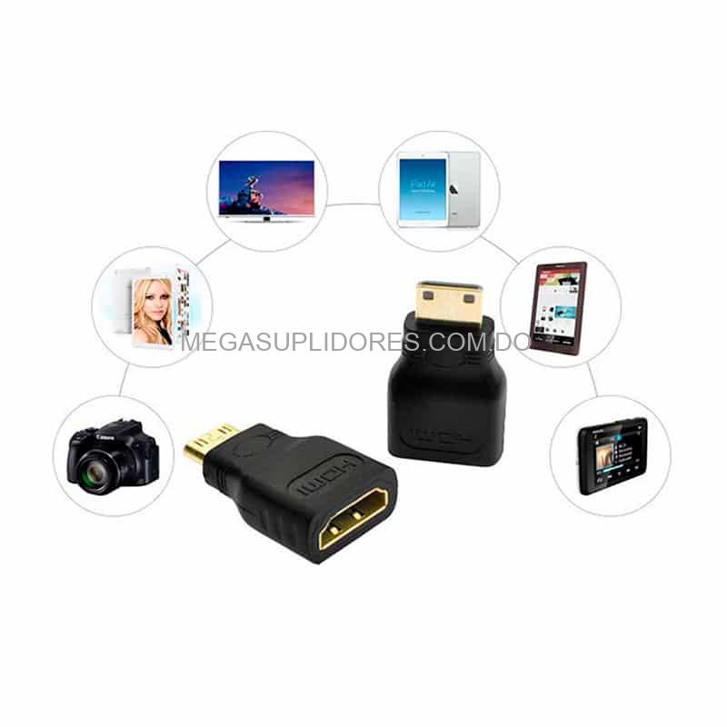 Adaptador Mini HDMI a HDMI | HDMI Hembra a Mini HDMI Macho