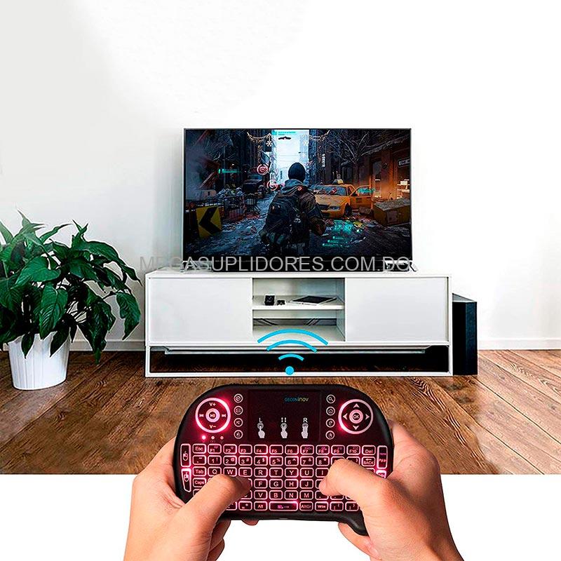 Mini Teclado Inalámbrico Recargable con Mouse Touchpad para PC | Celulares | Smart TV