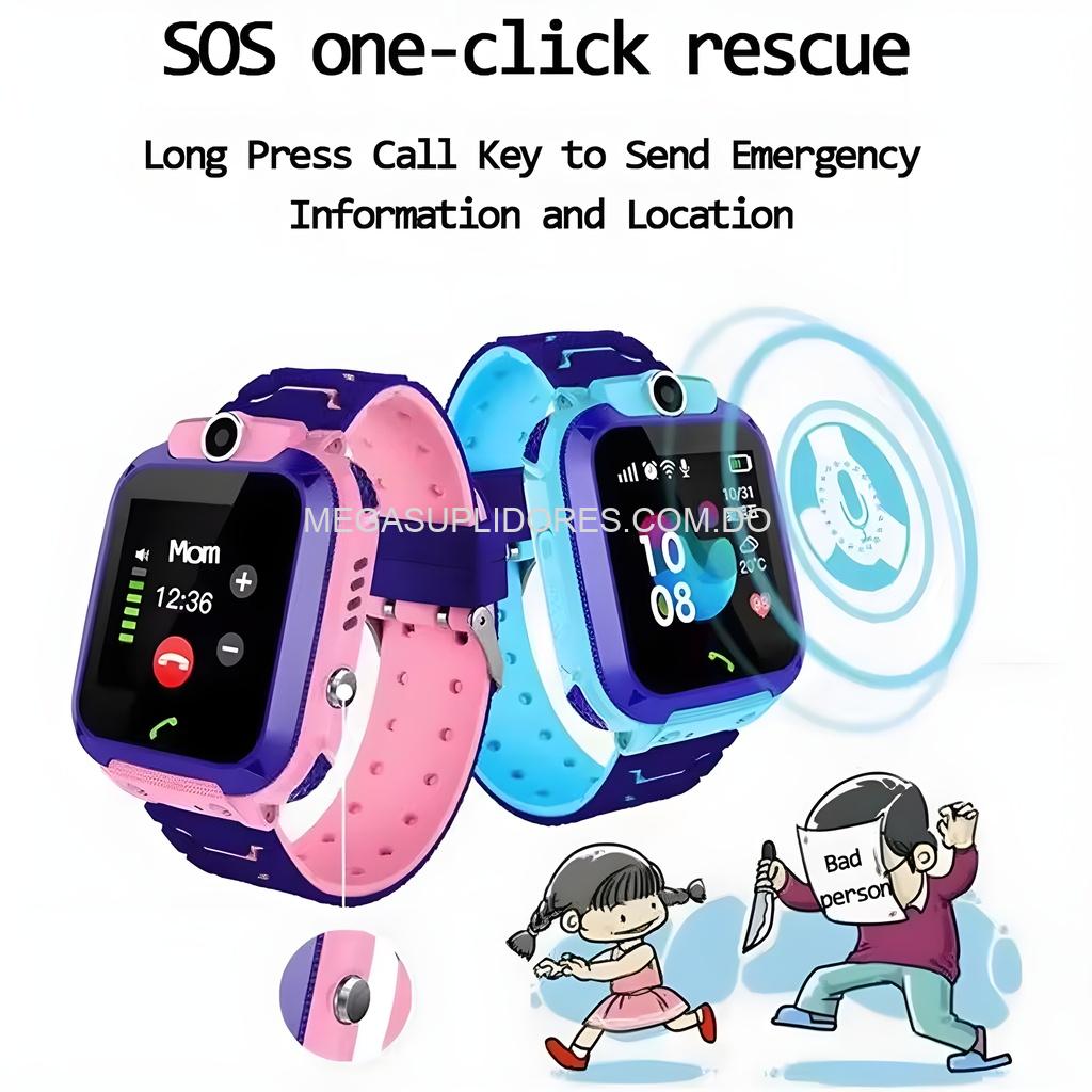 Reloj GPS para Niños con Llamadas y Micrófono – Smartwatch Localizador Infantil