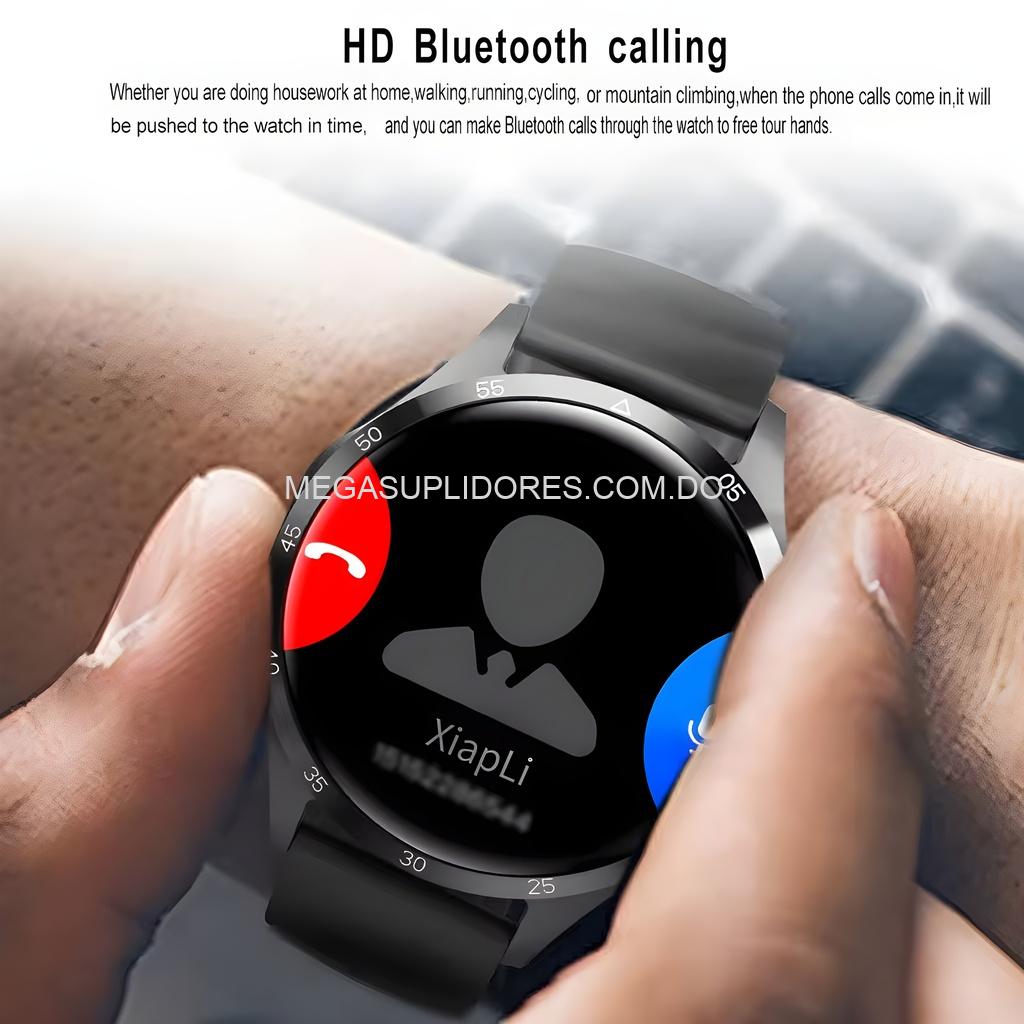 Reloj Inteligente GTS4 Pantalla HD – 100 Carátulas Correas Intercambiables – Llamadas y Mensajes