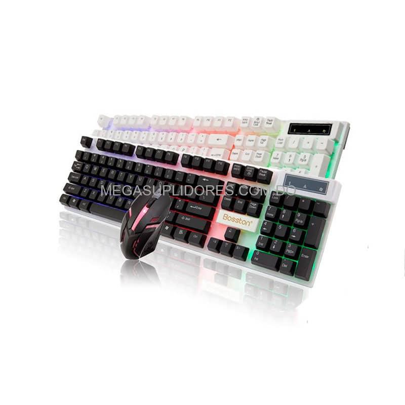 Teclado y Mouse Retroiluminado Bosston 8310