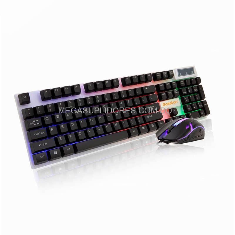 Teclado y Mouse Retroiluminado Bosston 8310