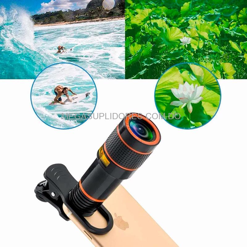 Lente Monocular 12x | Telescopio para Celulares Aumento 12x